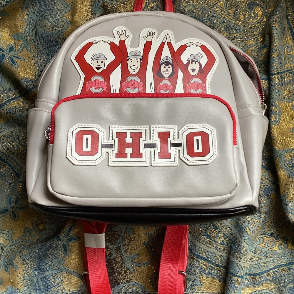 Ohio State Gray and Red Backpack